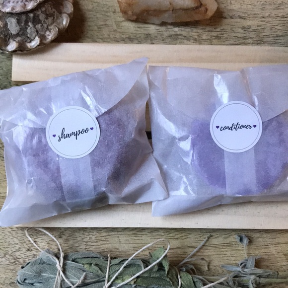 PURPLE LOTUS Mens Shampoo & conditioner set / Mountain Mom Soap Co - Picture 5 of 6